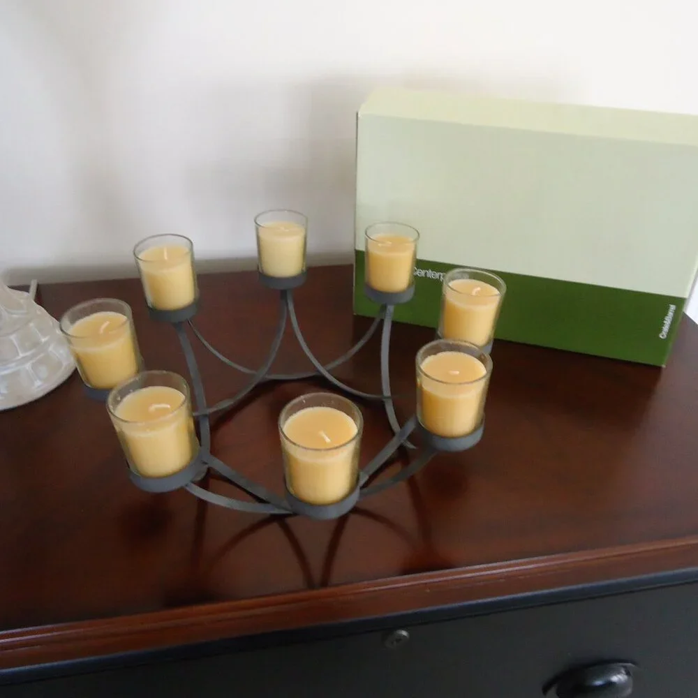 Crate & Barrel Patio Umbrella Centerpiece Candle Holder